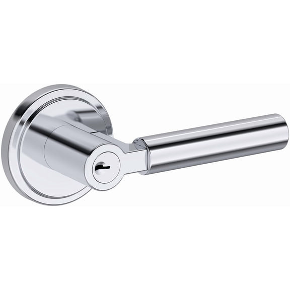 Baldwin ENLKFSRR260 Lake Forest Single Cylinder Keyed Entry Door Lever Set - Chrome