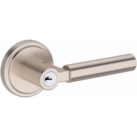 Baldwin ENLKFSRR150 Lake Forest Single Cylinder Keyed Entry Door Lever Set - Nickel