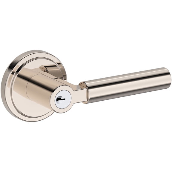 Baldwin ENLKFSRR055 Lake Forest Single Cylinder Keyed Entry Door Lever Set - Nickel