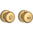thumbnail image 1 of Baldwin En.Rou.Trr Round Single Cylinder Keyed Entry Door Knob - Brass, 1 of 4