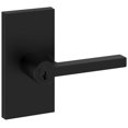 thumbnail image 1 of Baldwin ENSQUCFR190 Square Single Cylinder Keyed Entry Door Lever Set - Black, 1 of 7