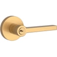 thumbnail image 1 of Baldwin ENSQUCRR044 Square Single Cylinder Keyed Entry Door Lever Set - Brass, 1 of 7