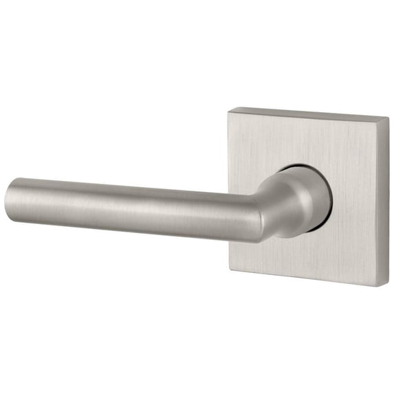 Baldwin ENTUBCSR150 Tube Single Cylinder Keyed Entry Door Lever Set - Nickel