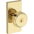 thumbnail image 1 of Baldwin ENVASCFR031 Vashon Single Cylinder Keyed Entry Door Knob Set - Brass, 1 of 7