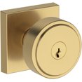 thumbnail image 1 of Baldwin ENVASCSR044 Vashon Single Cylinder Keyed Entry Door Knob Set - Brass, 1 of 7