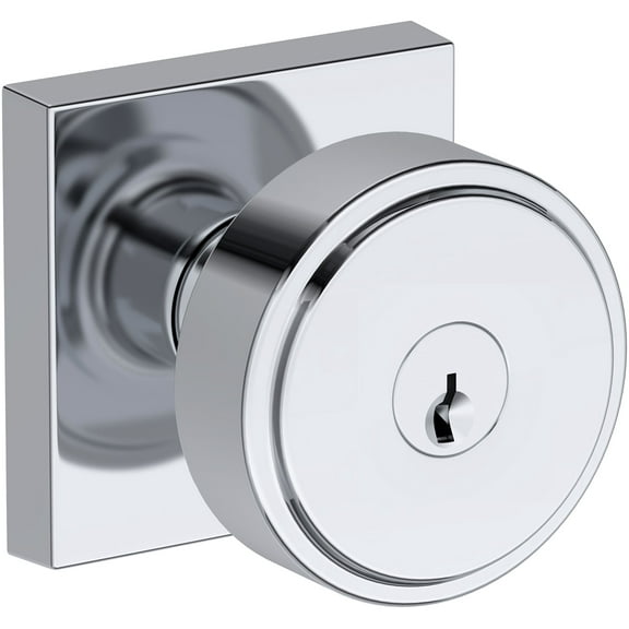 Baldwin En.Vas.Csr Vashon Single Cylinder Keyed Entry Door Knob Set - Chrome