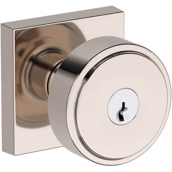 Baldwin ENVASCSR055 Vashon Single Cylinder Keyed Entry Door Knob Set - Nickel
