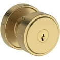 thumbnail image 1 of Baldwin En.Vas.Rrr Vashon Single Cylinder Keyed Entry Door Knob Set - Brass, 1 of 7