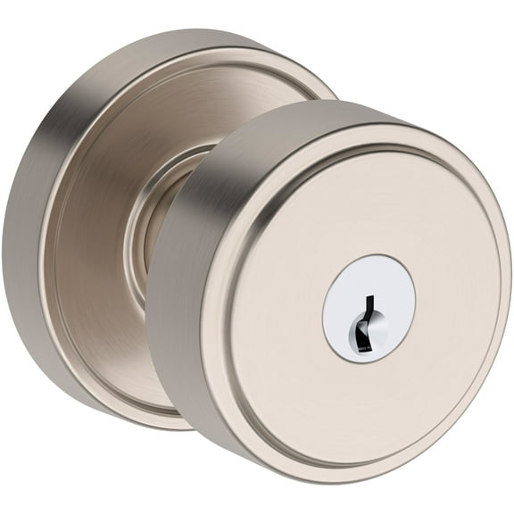 Baldwin ENVASRRR150 Vashon Single Cylinder Keyed Entry Door Knob Set - Nickel