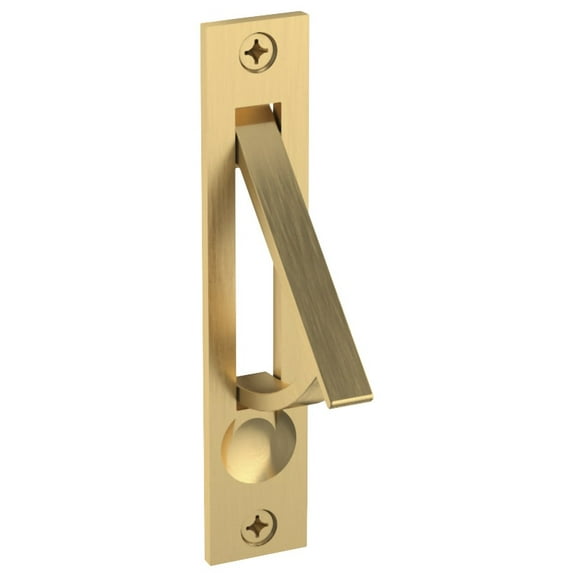 Baldwin Estate 0465044 Edge Pull, Lifetime Satin Brass