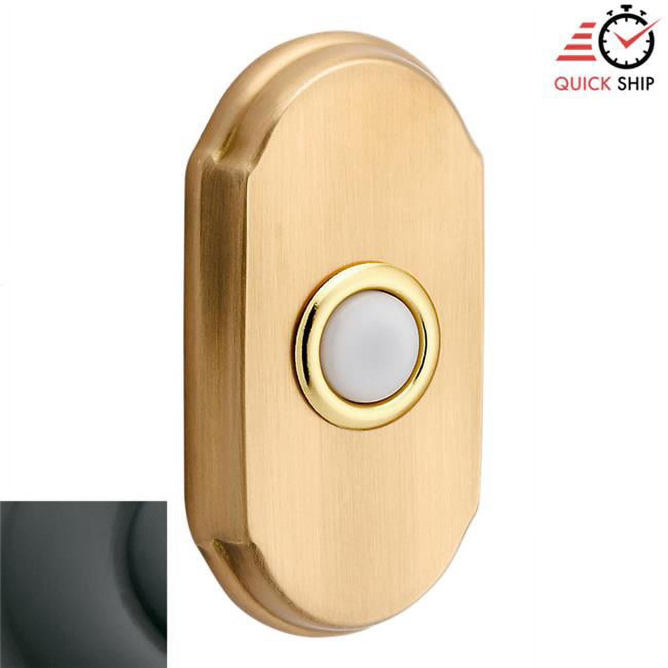 Baldwin Estate 4862102 Arch Bell Button, Oil Rubbed Bron
