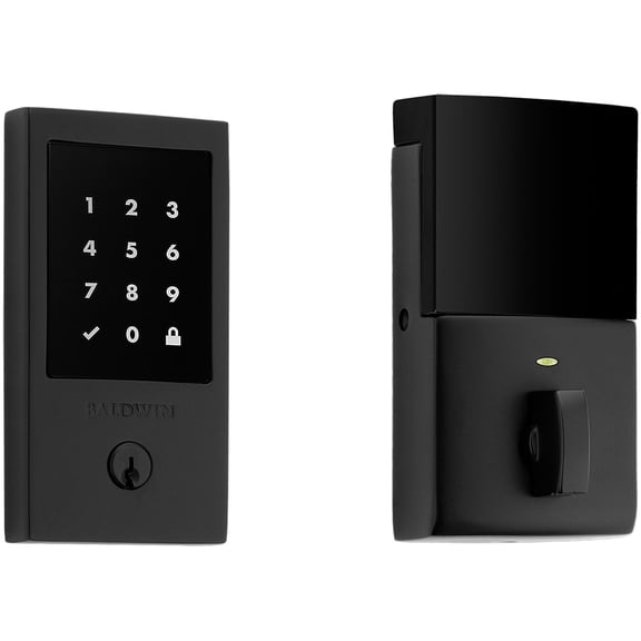 Baldwin Estate 8225190 Stand Alone Minneapolis Touchscreen Electronic Deadbolt, Satin Black