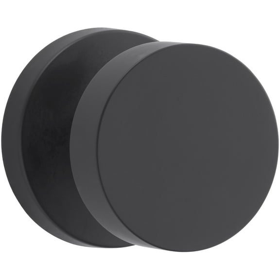 Baldwin Fd.Con.Crr Contemporary Non-Turning Two-Sided Dummy Door Knob Set - Black