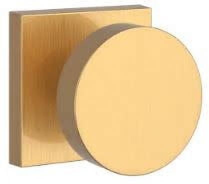 Solid Brass Satin Brass Contemporary Square Dummy Door Knob