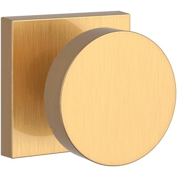 Baldwin FDCONCSR044 Contemporary Non-Turning Two-Sided Dummy Door Knob Set - Brass