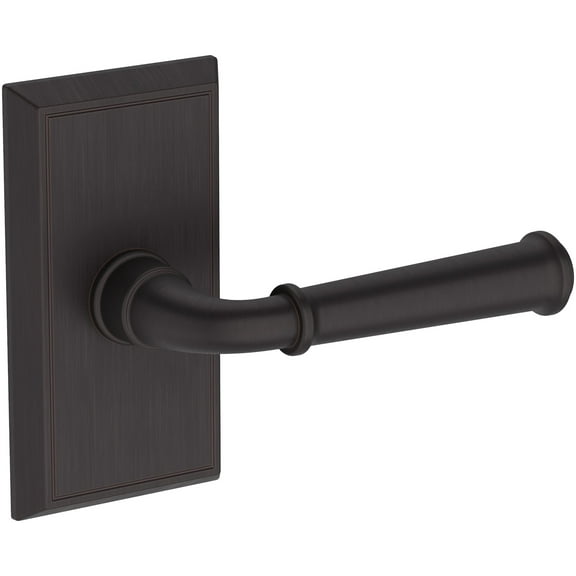 Baldwin Fd.Dun.R.Hfr Dunsmoor Non-Turning Two-Sided Dummy Door Lever Set - Bronze