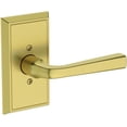 thumbnail image 1 of Baldwin HDKINHFR044 Kingvale Non-Turning One-Sided Dummy Door Lever - Brass, 1 of 7