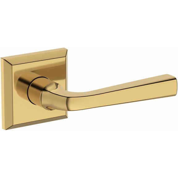 Baldwin FDKINTSR003 Kingvale Non-Turning Two-Sided Dummy Door Lever Set - Brass