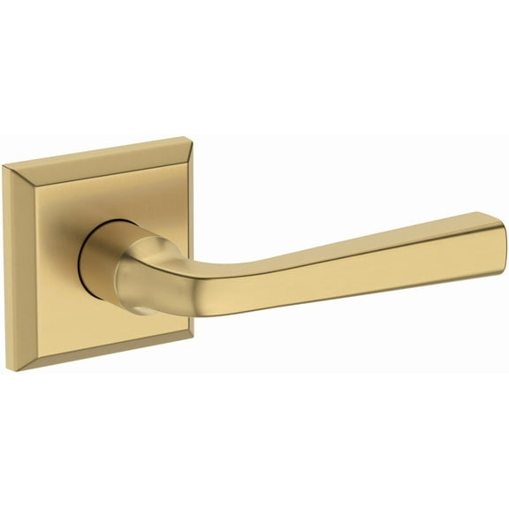 Baldwin FDKINTSR044 Kingvale Non-Turning Two-Sided Dummy Door Lever Set - Brass