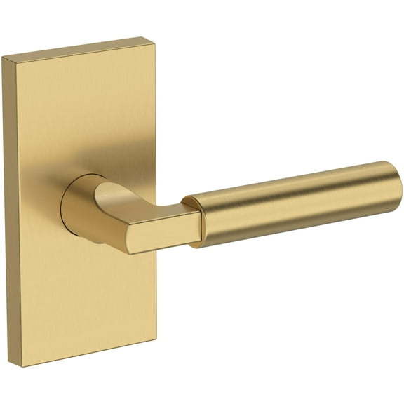 Baldwin FDLKFCFR044 Lake Forest Non-Turning Two-Sided Dummy Door Lever Set - Brass