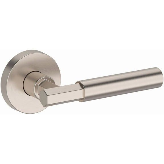 Baldwin Fd.Rid.R.Crr Riddling Non-Turning Two-Sided Dummy Door Lever Set - Nickel
