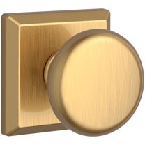 Baldwin Fd.Rou.Tsr Round Non-Turning Two-Sided Dummy Door Knob Set - Brass