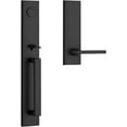 thumbnail image 1 of Baldwin FDSANxSQUCQE190 Santa Cruz Full Dummy Full Plate Handleset - Black, 1 of 6