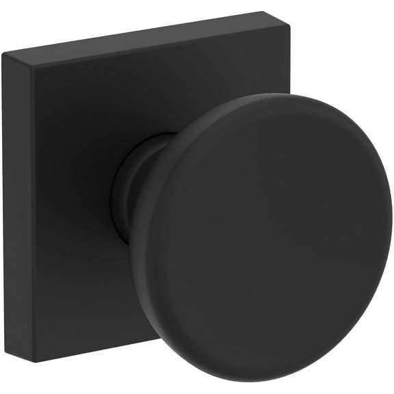 Baldwin FDSOLCSR190 Solvang Non-Turning Two-Sided Dummy Door Knob Set - Black