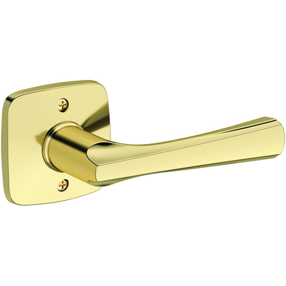Baldwin HDWYNSFR031 Wyndcliff Non-Turning One-Sided Dummy Door Lever - Brass