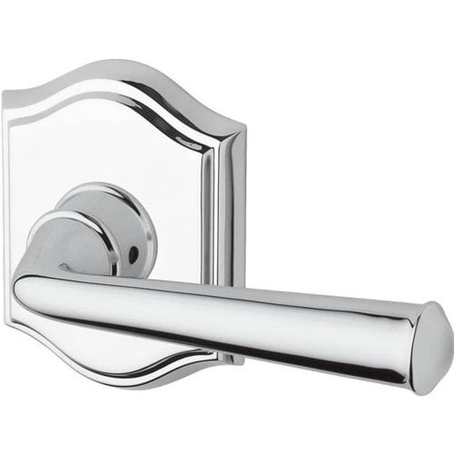 Baldwin Federal Keyed Door Lever with Traditional Arch Rose