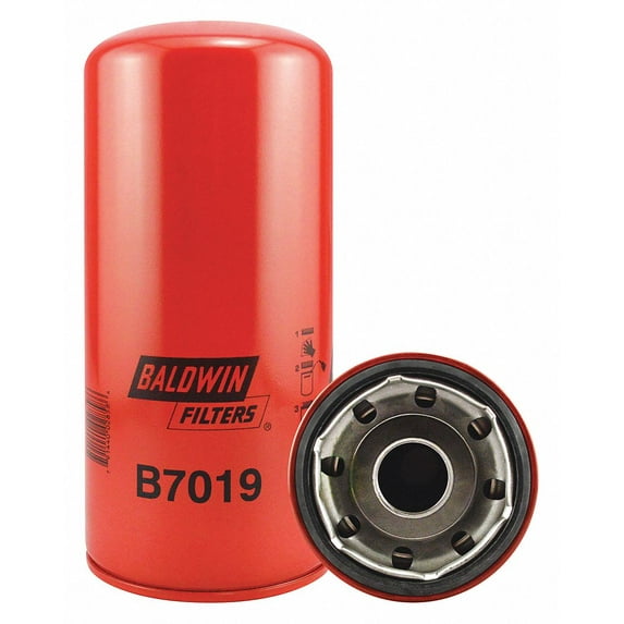 Baldwin Filters Spin-On,1-3/8" Thread ,9-29/32" L  B7019