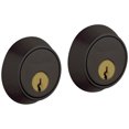 thumbnail image 1 of Baldwin 8011102 Contemporary Double Cylinder Deadbolt For 1-5/8" Bore Hole - Bronze, 1 of 6