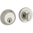thumbnail image 1 of Baldwin 8031055 Traditional Solid Brass Single Cylinder Keyed Entry Deadbolt From The, 1 of 7