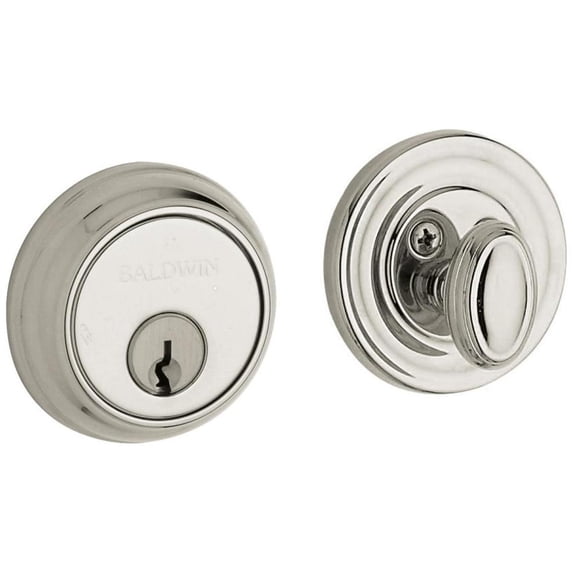 Baldwin 8031055 Traditional Solid Brass Single Cylinder Keyed Entry Deadbolt From The