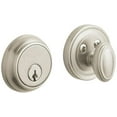 thumbnail image 1 of Baldwin 8031 Traditional Solid Brass Single Cylinder Keyed Entry Deadbolt From The Estate, 1 of 7