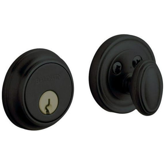 Baldwin 8031190 Traditional Solid Brass Single Cylinder Keyed Entry Deadbolt From The