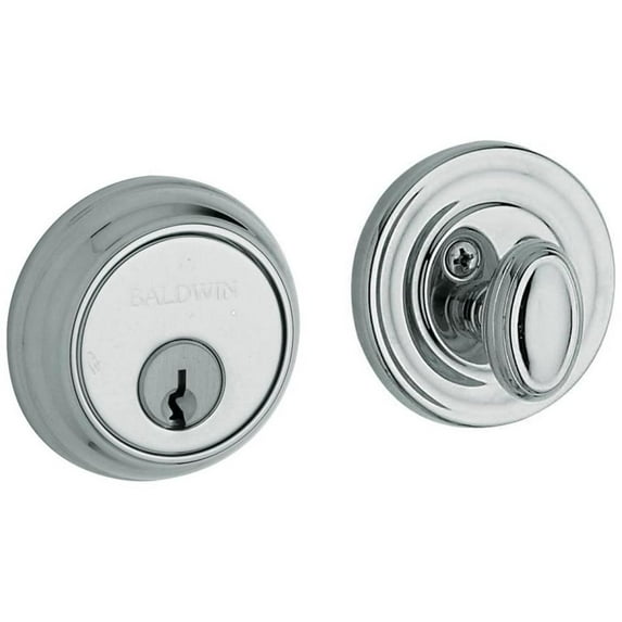Baldwin 8031260 Traditional Solid Brass Single Cylinder Keyed Entry Deadbolt From The