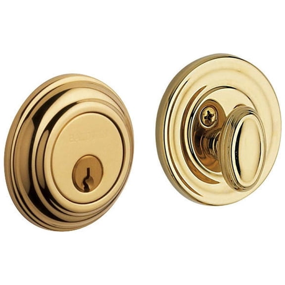 Baldwin 8231 Traditional Solid Brass Single Cylinder Keyed Entry Deadbolt From The Estate