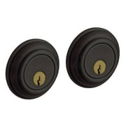 Baldwin Hardware 8232.402 Traditional Distressed Oil-Rubbed Bronze Double Cylinder Deadbolt