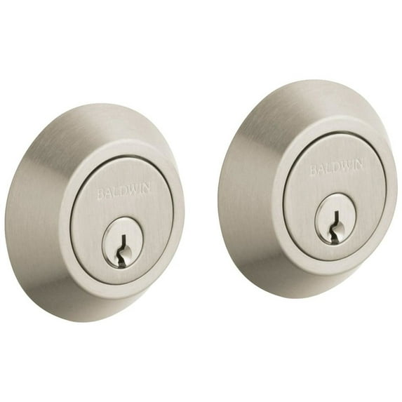 Baldwin 8242 Contemporary Double Cylinder Deadbolt - Nickel