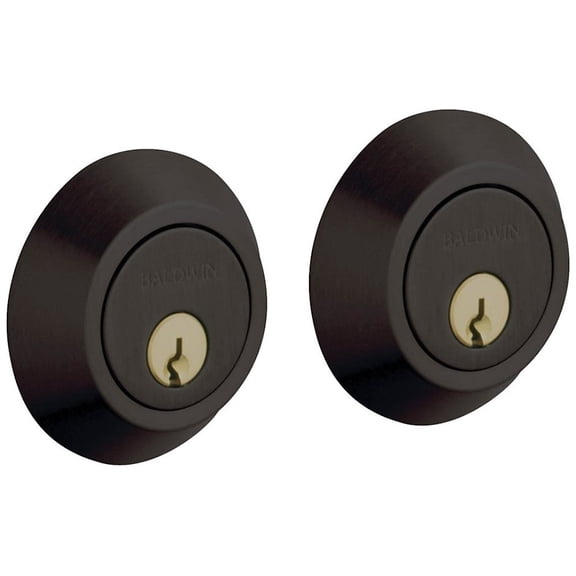 Baldwin 8242102 Contemporary Double Cylinder Deadbolt - Bronze