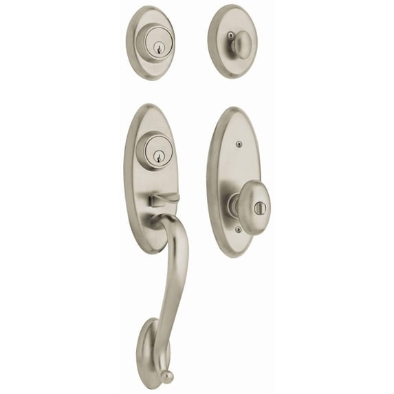 Baldwin Landon Single Cylinder Handleset with Interior Knob
