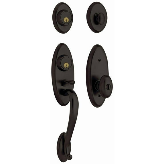 Baldwin Landon Single Cylinder Handleset with Interior Knob