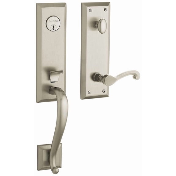 Baldwin 85355056LENT Stonegate Left Handed One Piece Single Cylinder Keyed Entry Handleset
