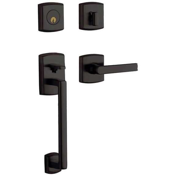 Baldwin 85386102LENT Soho Left Handed Sectional Single Cylinder Keyed Entry Handleset -