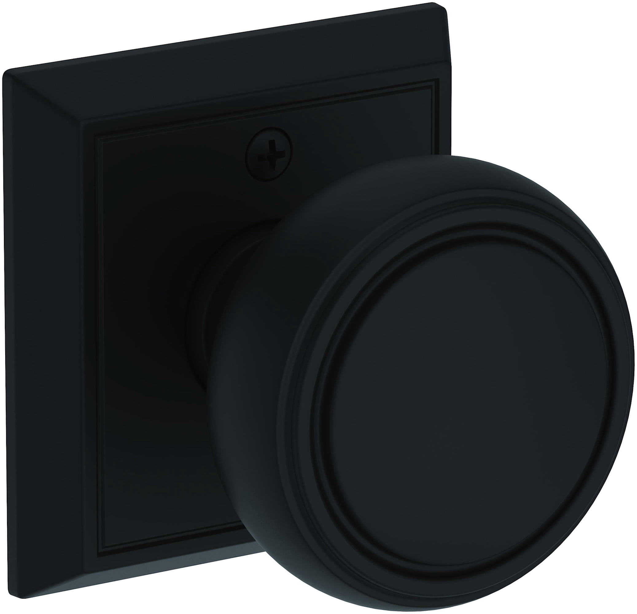 Baldwin HDBRECHR190 Bremerton Non-Turning One-Sided Dummy Door Knob - Black