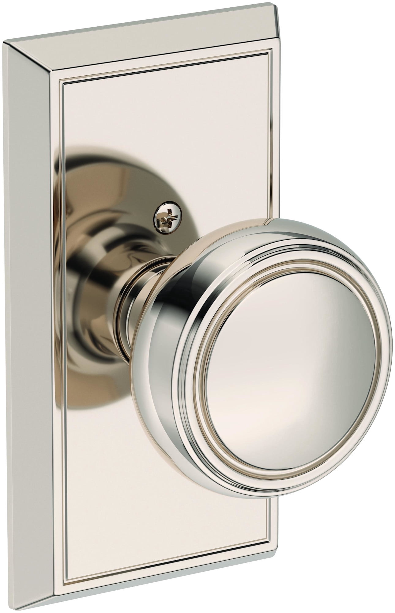 Baldwin HDBREHFR055 Bremerton Non-Turning One-Sided Dummy Door Knob - Nickel