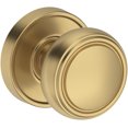 thumbnail image 1 of Baldwin FDBRERRR044 Bremerton Non-Turning Two-Sided Dummy Door Knob Set - Brass, 1 of 7