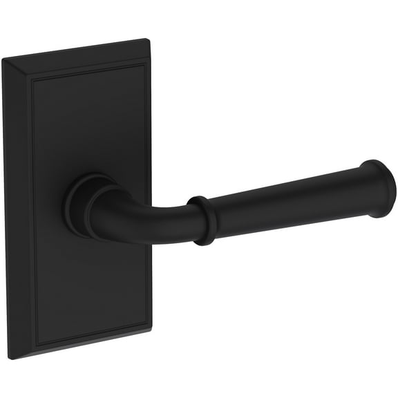 Baldwin Hd.Dun.R.Hfr Dunsmoor Non-Turning One-Sided Dummy Door Lever - Black