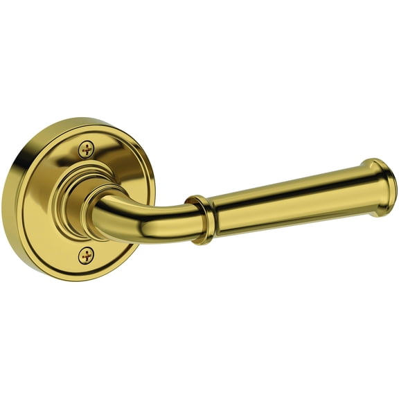 Baldwin Hd.Dun.R.Rrr Dunsmoor Non-Turning One-Sided Dummy Door Lever - Brass
